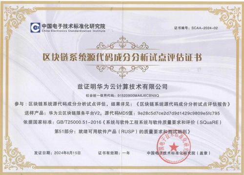 华为云区块链平台 核心代码检测率100 获中国电子技术标准院认证